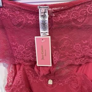 Juicy Couture Pink Lace Pajama Set